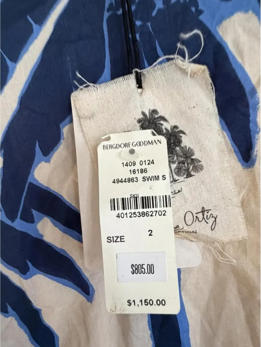 johanna ortiz Women’s Swim Coverup Dress Size 2 $1,150.00 - Picture 8 of 9